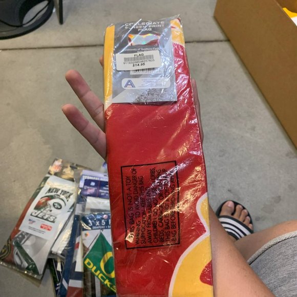 USC Trojans Flag Banner 28x40 NCAA Team Sports America Screen Print - Picture 2 of 5